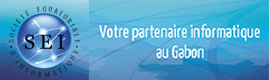 Logotype SEI (Société Equatoriale d'Informatique)