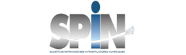 Logotype SPIN (SOCIÉTÉ DE PATRIMOINE DES INFRASTRUCTURES NUMÉRIQUES)