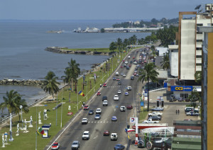 Bord de mer centre ville à Libreville