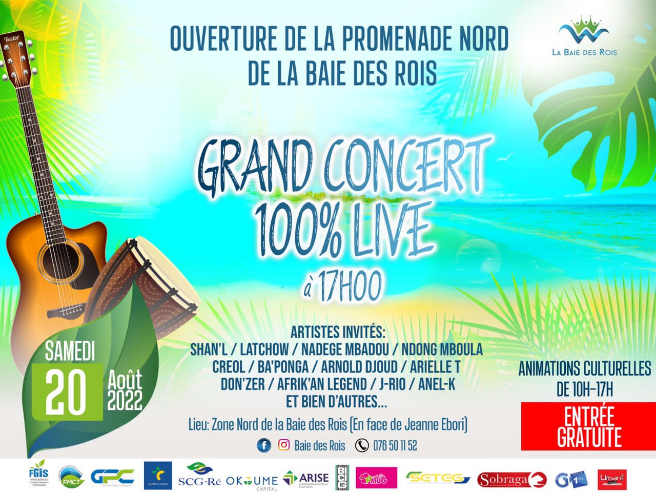 Événements à venir OUVERTURE DE LA PROMENADE NORD DE LA BAIE DES ROIS